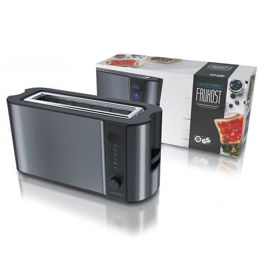 Arendo Langschlitz Toaster Arendo Langschlitz Toaster 2 Scheiben mit Brötchenaufsatz